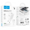 СЗУ Hoco C145A Charm single port QC3.0 charger set(Type-C)(EU) White Уценка