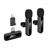 Микрофон-петличка Hoco L20A Fair dual-mic wireless microphone(iP/Type-C) Black Уценка