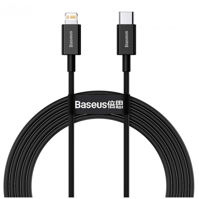 Кабель Baseus Superior Series Fast Charging Data Cable Type-C to Lightning PD 20W 1m Black Уценка