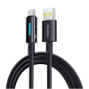 Кабель Baseus Lit Button-Control Fast Charging Data Cable USB-А to USB-C 100W 2m Black (P10379002121-01)