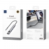USB-хаб WIWU Wi-HB001 Traveling Series 8 in 1 Docking Station Grey