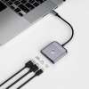 USB-хаб WIWU Wi-HB002 Traveling Series 3 in 1  Docking Station Grey