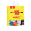 Кабель Hoco X21 Silicone Type-c charging cable Black & Red
