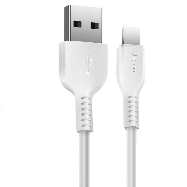 Кабель Hoco X20 Flash Lightning charging cable (L-2M) White (X20)