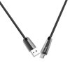 Кабель Hoco U35 Space shuttle smart power off Micro charging data cable (L-1.2) Black (U35)