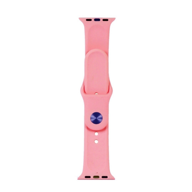 Ремешок Silicone Apple Watch 38/40/41 mm Rose Pink L (6) (29) 