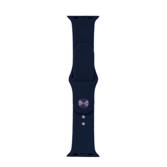 Ремешок Silicone Apple Watch 42/44/45/46/49 mm Midnight Blue S