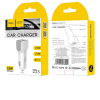 АЗП Hoco Z23 grand style dual-port car charger 2USB 2.4A White