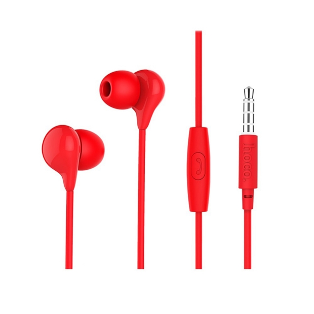 Наушники Hoco M14 initial sound universal earphones with mic Red (M14)