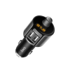 FM-трансмітер Hoco E19 Smart car wireless FM transmitter 2USB 2.4A Metal Grey
