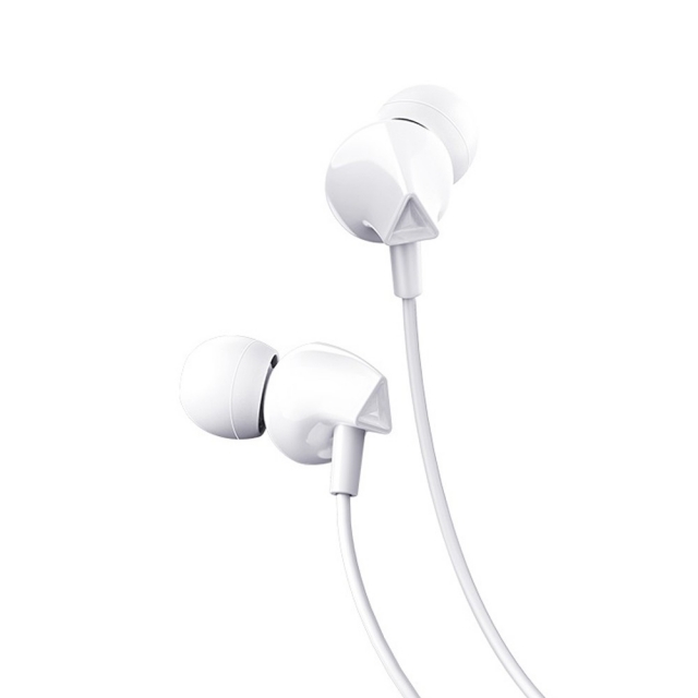 Наушники Hoco M60 Perfect sound universal earphones with mic White (M60)