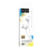 Наушники Hoco M60 Perfect sound universal earphones with mic White (M60)
