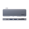 USB-хаб Baseus Harmonica Five-in-one HUB Adapter Gray