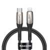 Кабель Baseus Horizontal Data Cable Type-C to iP PD 18W 1m Black (CATLSP-01)