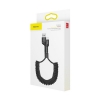 Кабель Baseus Fish eye Spring Data Cable USB For lightning Black (CALSR-01)
