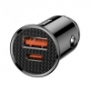 АЗП Baseus Circular Plastic A + C 30W PPS Car Charger Black
