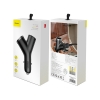 АЗП Baseus Y type dual USB + cigarette lighter extended car charger Black