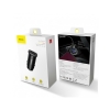 АЗП Baseus Square metal A + A 30W Dual QC3.0 Quick Car Charger ( QC3.0, SCP, AFC ) Black