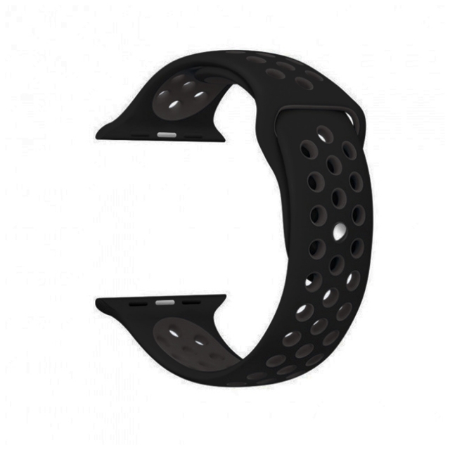 Ремешок Nike Sport Apple Watch 42/44/45/46/49 mm Grey+Black (26)