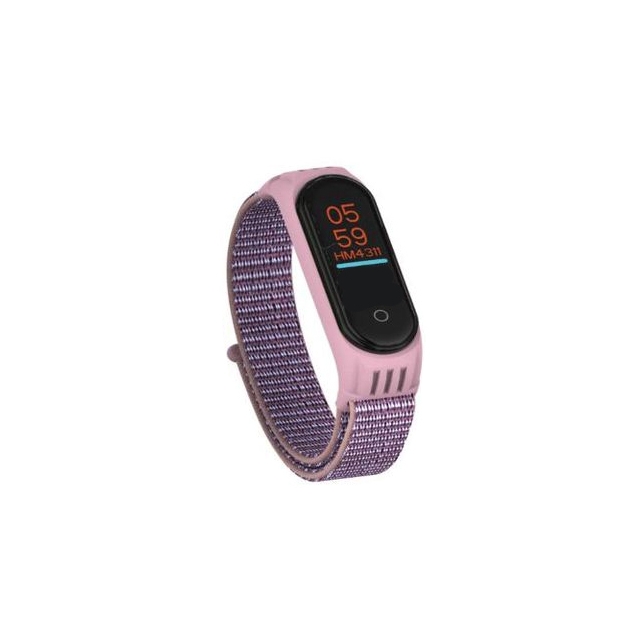 Ремешок Nylon Mi Band 5/6 Pink Violet (17)