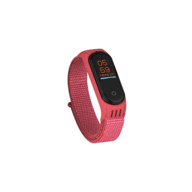 Ремешок Nylon Mi Band 5/6 Rose Red (26)