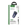 АЗП Hoco Z39 Farsighted dual port QC3.0 Car charger set ( Micro ) Blue