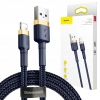 Кабель Baseus cafule Cable USB For lightning 1.5A 2m Dark Blue+Gold (CALKLF-CV3)