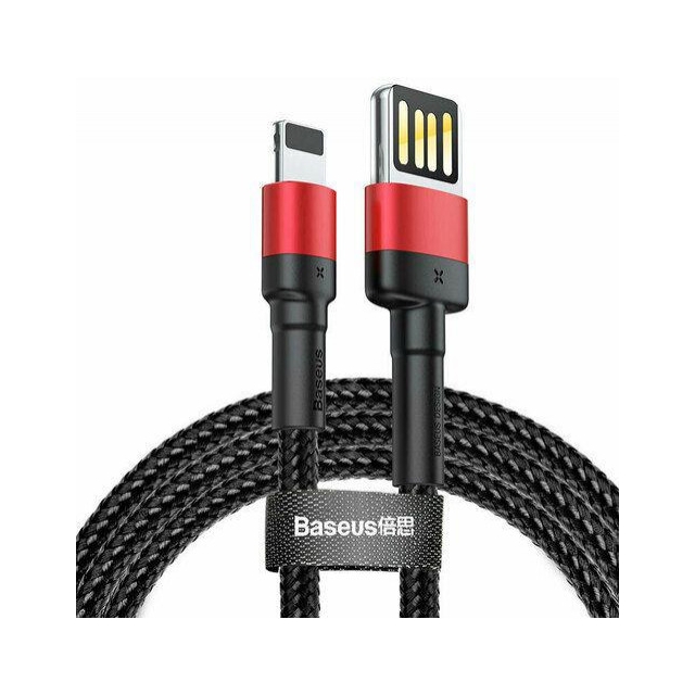Кабель Baseus Cafule Cable (special edition) USB to Lightning 2.4A 1m Red+Black (CALKLF-G91)