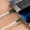 Кабель Hoco X21 Plus Silicone PD charging data cable for Lightning 1m Black&White (X21)