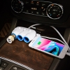 АЗУ Hoco C1 Three in one Car charger White (C1)