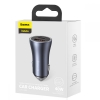 АЗУ Baseus Golden Contactor Pro Dual Quick Charger Car Charger U+C 40W Dark Gray (CCJD-0G)