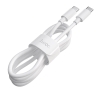 Кабель Hoco X51 High-power 100W charging data cable Type-C to Type-C (L-1M) White (X51)