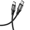 Кабель Hoco X50 Type-C to Type-C Exquisito 100W charging data cable (L-2M) Black (X50)
