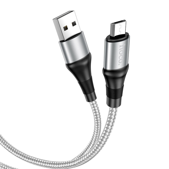 Кабель Hoco X50 Excellent charging data cable for Micro Gray (X50)