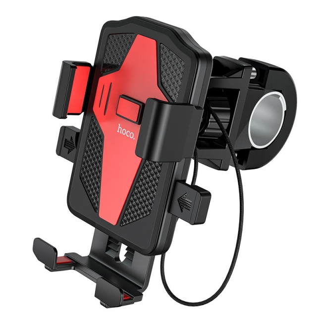 Холдер Hoco CA73 Flying one-touch bicycle and motorcycle universal holder Black & Red