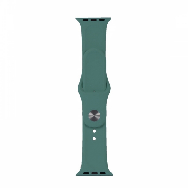 Ремінець Silicone Apple Watch 38/40/41/42 мм Pine Green L (55) (57)