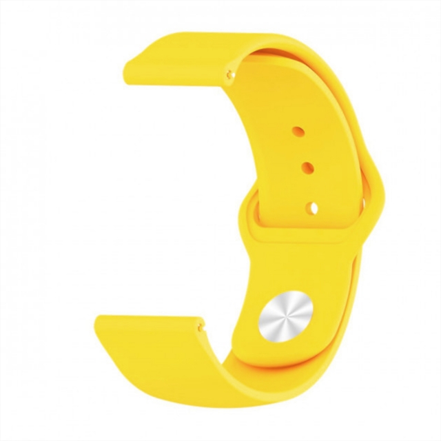 Ремешок Silicone 20 mm Watch Active/Galaxy S4 42 mm/Gear S2/Xiaomi Amazfit Yellow