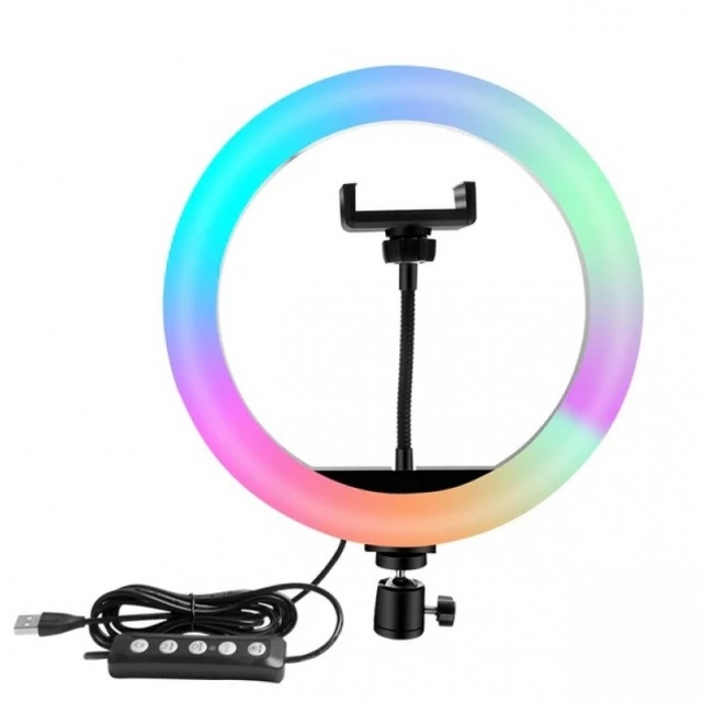 RGB лампа 26 см MJ26 Кольцевая Black (MJ26)