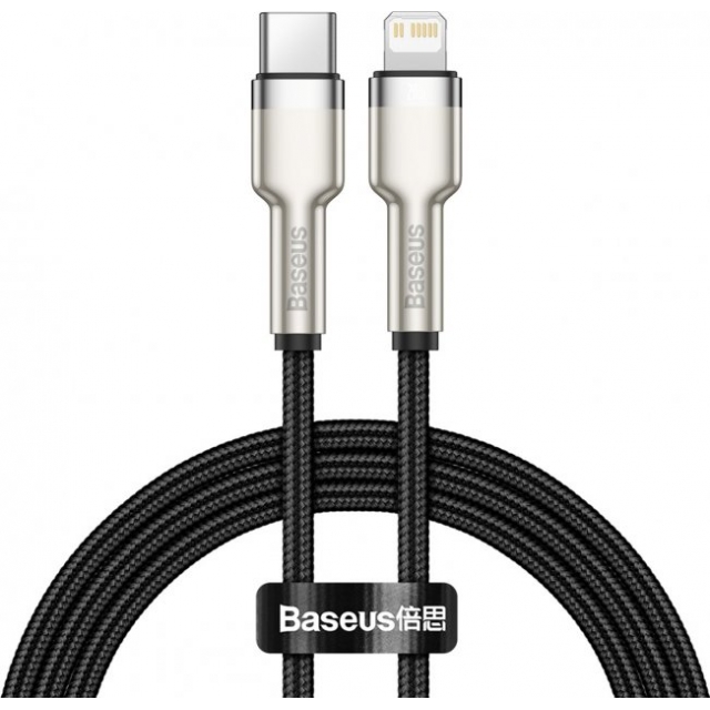 Кабель Baseus Cafule Series Metal Data Cable Type-C to Lightning PD 20W 1m Black