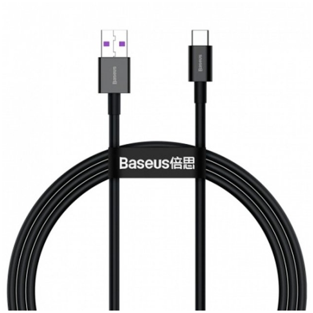Кабель Baseus Superior Series Fast Charging Data Cable USB to Type-C 66W 1m Black