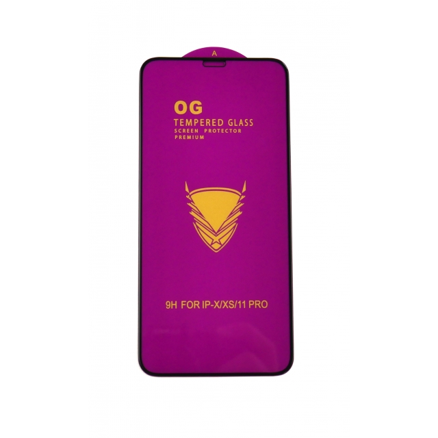 Захисне скло OG Apple iPhone X/XS/11 Pro Black