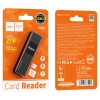 Кардридер Hoco HB20 Mindful 2-in-1card reader (USB 2.0) Black (HB20)