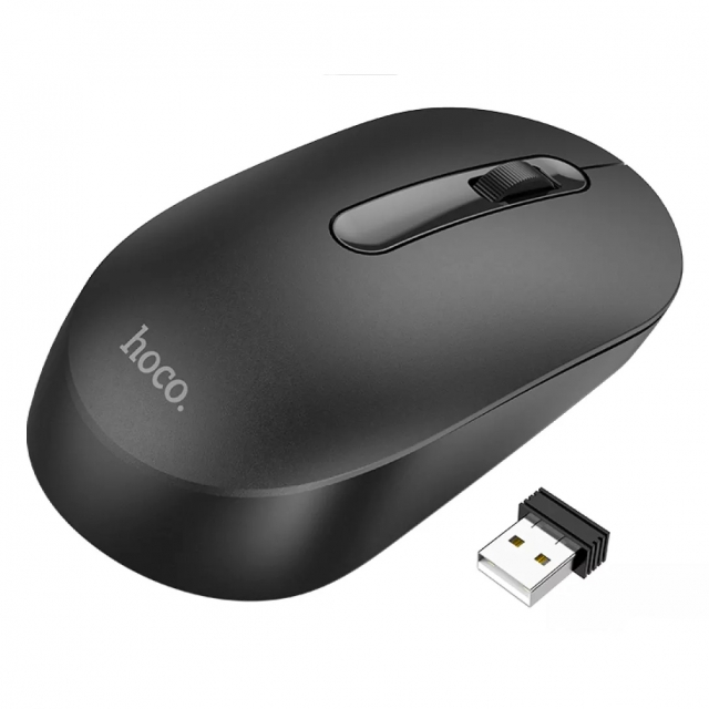 Компьютерная мышь Hoco GM14 Platinum 2.4G business wireless mouse Black (GM14)