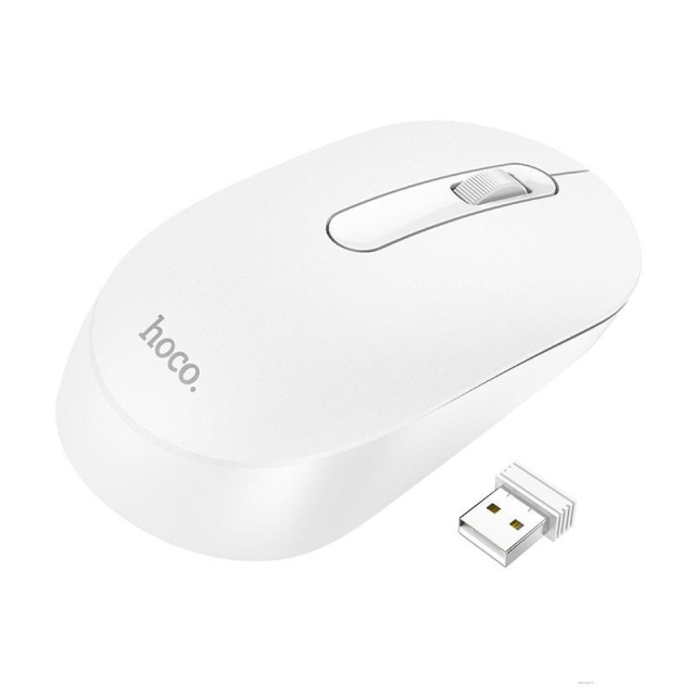 Компьютерная мышь Hoco GM14 Platinum 2.4G business wireless mouse White (GM14)