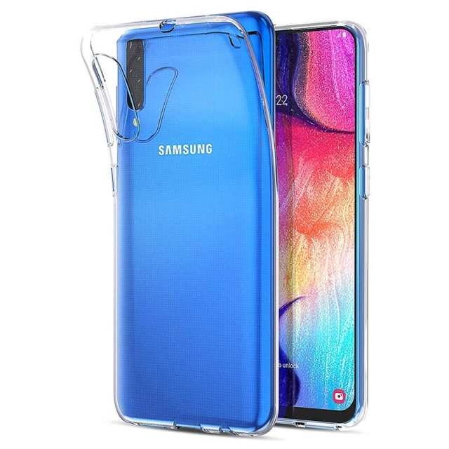 Чехол Silicone Case WS Samsung A50/A50s/A30s (A505/A507/A307) Прозрачный