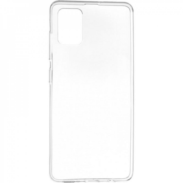 Чехол Silicone Case WS Samsung A51 (A515) Прозрачный