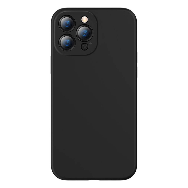 Чехол Baseus Liquid Silica Gel Protective Case For iPhone 13 Pro Black (ARYT000101)