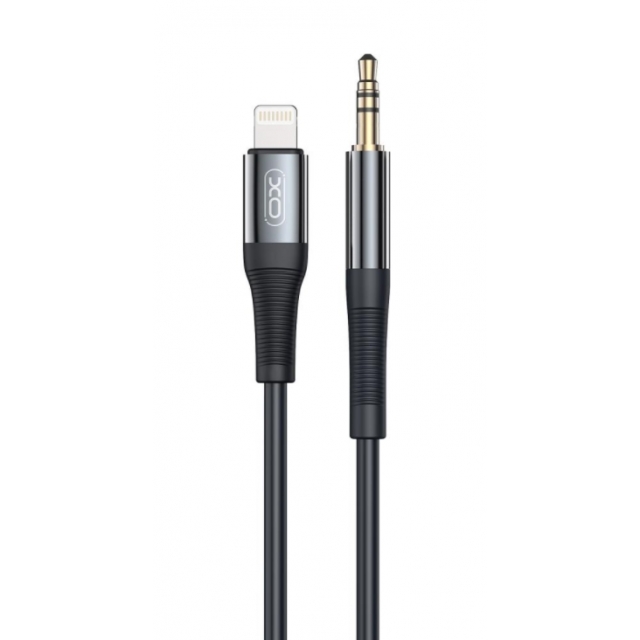 Кабель AUX XO NB-R193A Lightning to 3,5mm adapt audio Black