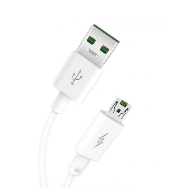 Кабель XO NB119 5A super fast charging USB cable Micro White (NB119)