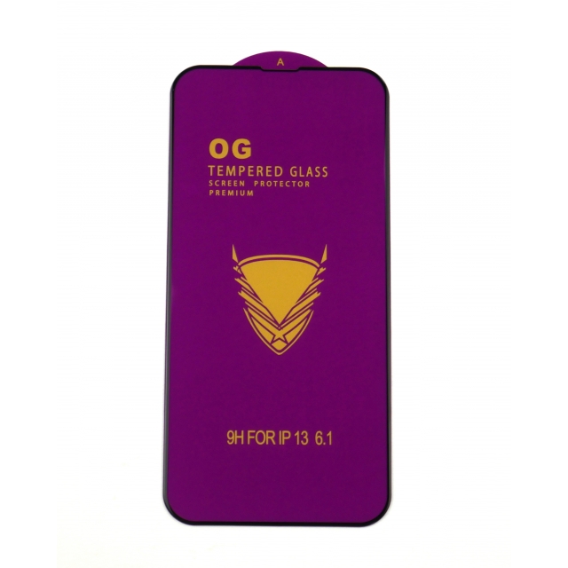 Защитное стекло OG Apple iPhone 13/13 Pro/14/16e/17e Black